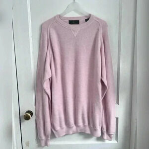Peru Unlimited Men’s Pima Cotton Crew
Neck Pink Sweater Size L